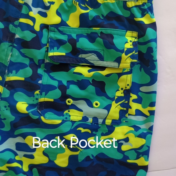 Vineyard Vines Boys Turtle Whale Shark Lobster Print Chappy Swim Trunks Large - Picture 5 of 11